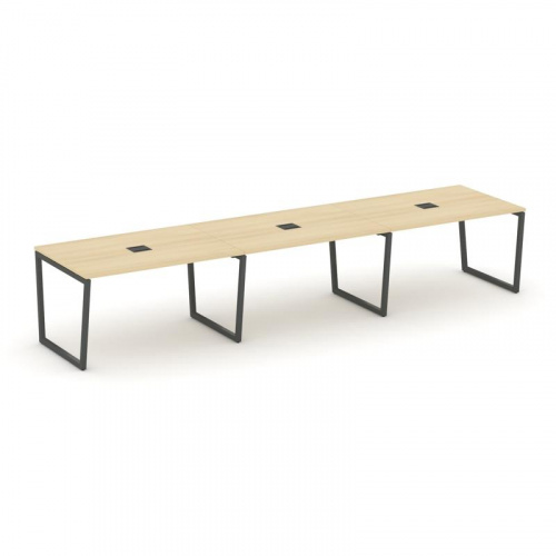 Style Project Стол переговорный SN-4T2.SPRG-023 Акация Лорка/Металл Антрацит/Заглушка Металл Антраци фото 28