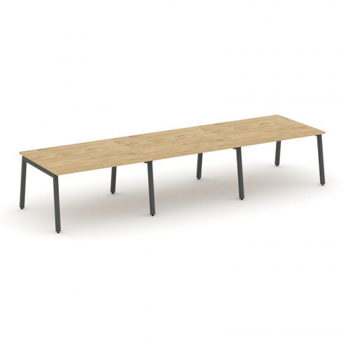 Style Project Стол переговорный SN-5A.SPRG-054.3 Дуб Наварра/Металл Белый 4740*1180*750 фото 27