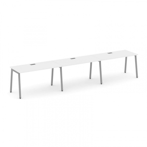 Style Project Рабочая станция 1 сторон. SN-4A.ORS-052 Тиквуд Светлый/Металл Белый 3540*800*750