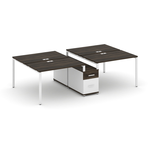 Бенч-система на 4 места с опорной тумбой Concept CN.DRS-314 фото 10