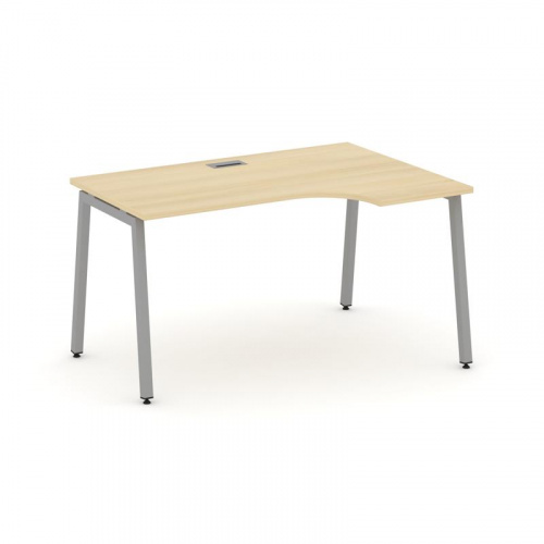 Style Project Стол рабочий эргоном. SN-4A.SPA-002(R) Дуб Табак/Металл Белый 1580*600/980*750 фото 6