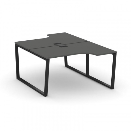 Style Project Рабочая станция эргоном. SN-6T2.DRPA-012 Акация Лорка/Металл Антрацит/Заглушка Пластик фото 4