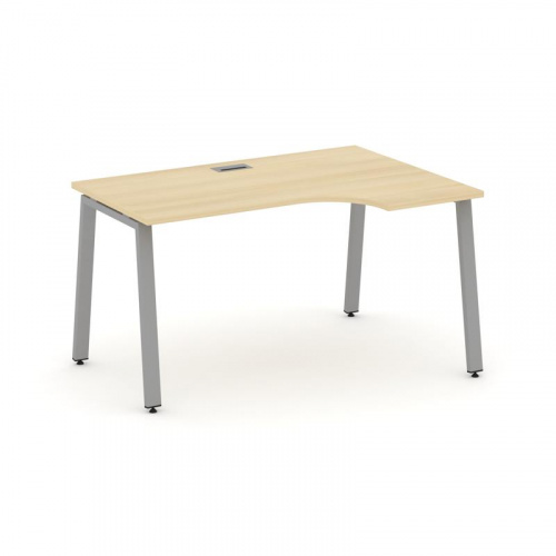 Style Project Стол рабочий эргоном. SN-6A.SPA-012(R) Тиквуд Светлый/Металл Антрацит 1580*700/980*750 фото 11