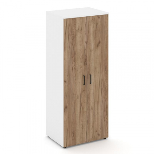 Style Project Гардероб широкий глубокий SN.GB.E-004 Белый/Тиквуд Светлый/Черный Ручки 796*600*1982