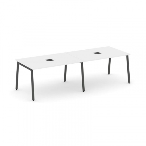 Style Project Стол переговорный SN-4A.SPRG-012 Дуб Наварра/Металл Белый 2360*980*750 фото 18