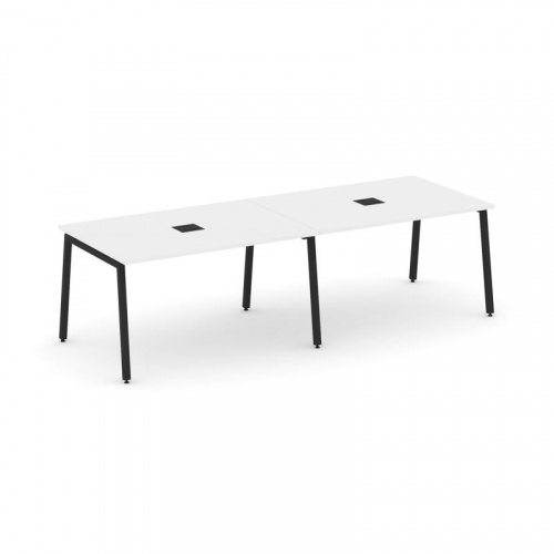 Style Project Стол переговорный SN-4A.SPRG-012 Дуб Наварра/Металл Белый 2360*980*750 фото 8