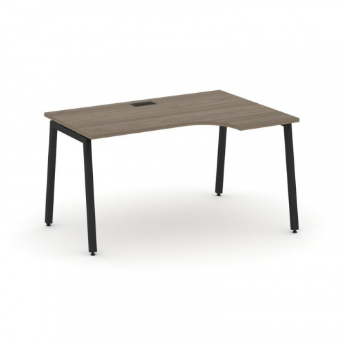 Style Project Стол рабочий эргоном. SN-4A.SPA-002(R) Дуб Табак/Металл Белый 1580*600/980*750 фото 4