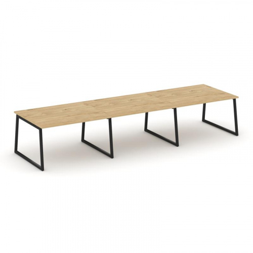 Style Project Стол переговорный SN-4T1.SPRG-054.3 Акация Лорка/Металл Антрацит 4740*1180*750 фото 3