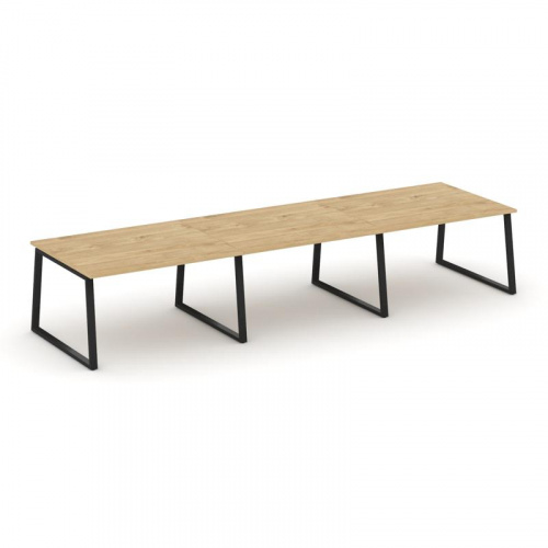 Style Project Стол переговорный SN-6T1.SPRG-052.3 Акация Лорка/Металл Антрацит 3540*1180*750 фото 3
