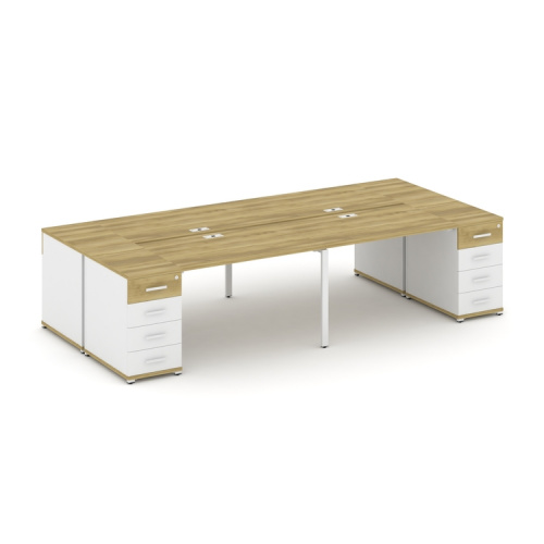 Бенч-система на 4 места с 2 опорными тумбами Concept CN.DRS-426 фото 11