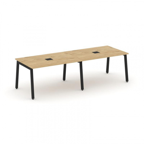 Style Project Стол переговорный SN-5A.SPRG-014 Акация Лорка/Металл Белый 3160*980*750 фото 9