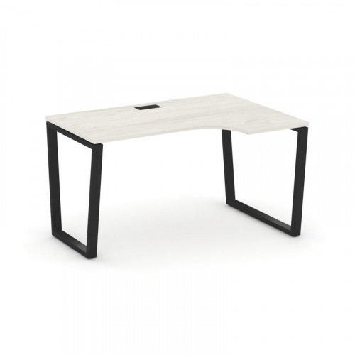 Style Project Стол рабочий эргоном. SN-6T2.SPA-002(R) Акация Лорка/Металл Антрацит/Заглушка Пластик фото 9