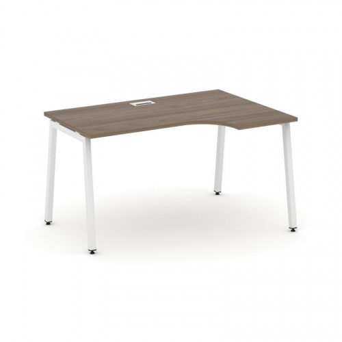Style Project Стол рабочий эргоном. SN-4A.SPA-002(R) Дуб Табак/Металл Белый 1580*600/980*750 фото 25