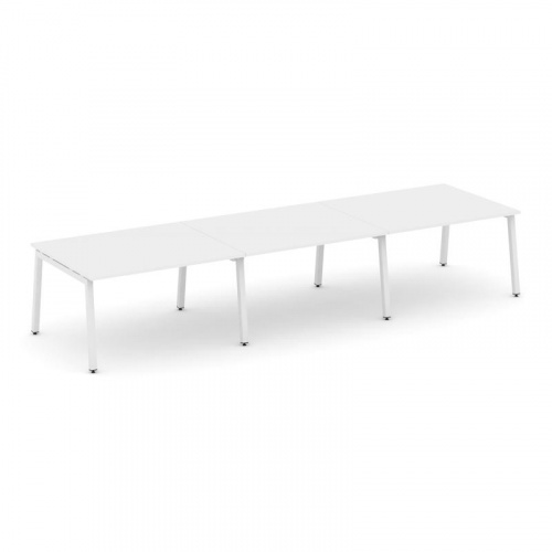 Style Project Стол переговорный SN-5A.SPRG-054.3 Дуб Наварра/Металл Белый 4740*1180*750 фото 16