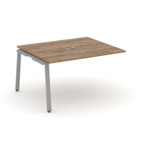 Style Project Проходной наб. элем. перег. стола SN-6A.NSPRG-034 Дуб Наварра/Металл Белый 1580*1180*7 фото 14