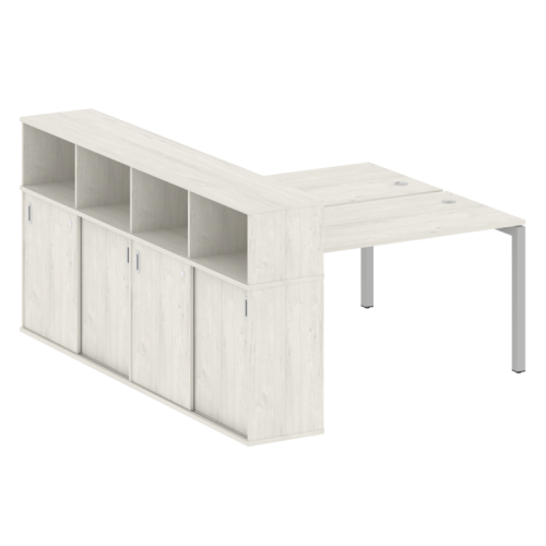 Бенч-система с шкафом-купе на П-обр. м/к Metal System Quattro 50БП.РС-СШК-4.3 фото 9 Бенч-система с шкафом-купе на П-обр. м/к Metal System Quattro 50БП.РС-СШК-4.3 фото 9