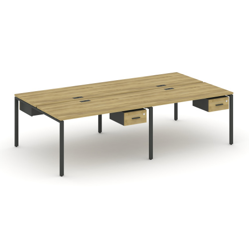 Бенч-система на 4 места с подвесными тумбами Concept CN.DRS-129 фото 4