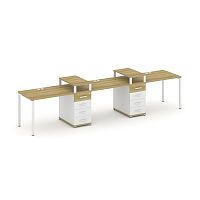 Бенч-система на 3 места с 2 опорными тумбами Concept CN.ORS-449