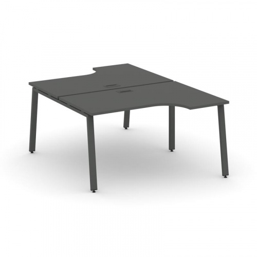 Style Project Рабочая станция эргоном. SN-6A.DRPA-002 Тиквуд Светлый/Металл Антрацит 1580*1232/1992* фото 18