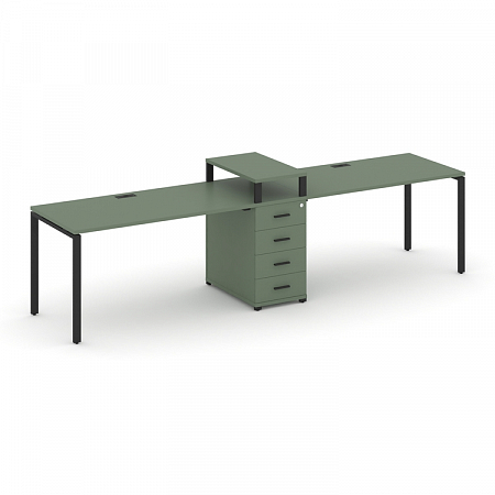 Бенч-система на 2 места с 1 опорной тумбой Concept CN.ORS-420