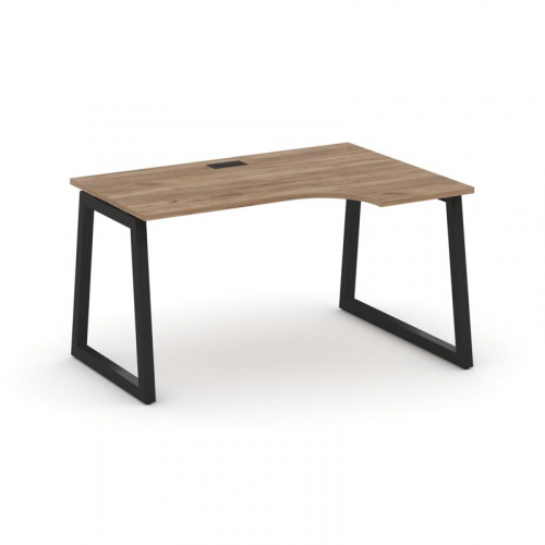 Style Project Стол рабочий эргоном. SN-5T1.SPA-021(R) Акация Лорка/Металл Антрацит/Заглушка Пластик фото 6