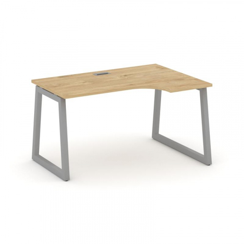 Style Project Стол рабочий эргоном. SN-5T1.SPA-021(R) Акация Лорка/Металл Антрацит/Заглушка Пластик фото 2