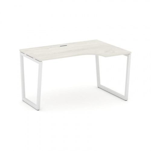 Style Project Стол рабочий эргоном. SN-4T2.SPA-001(R) Акация Лорка/Металл Антрацит/Заглушка Пластик фото 12