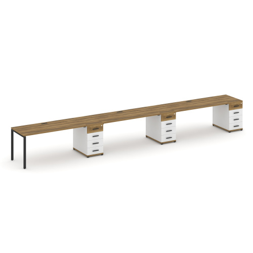 Бенч-система на 3 места с 3 опорными тумбами Concept CN.ORS-444 фото 7