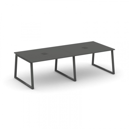 Style Project Стол переговорный SN-6T1.SPRG-042 Акация Лорка/Металл Антрацит/Заглушка Металл Антраци фото 27