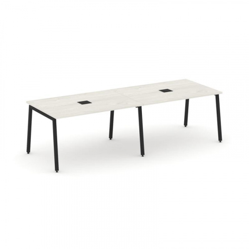 Style Project Стол переговорный SN-4A.SPRG-012 Дуб Наварра/Металл Белый 2360*980*750 фото 6