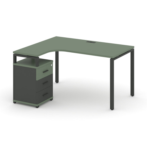 Стол эргономичный с опорной тумбой Concept CN.SA-307(L)