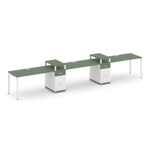 Бенч-система на 3 места с 2 опорными тумбами Concept CN.ORS-454 фото 5