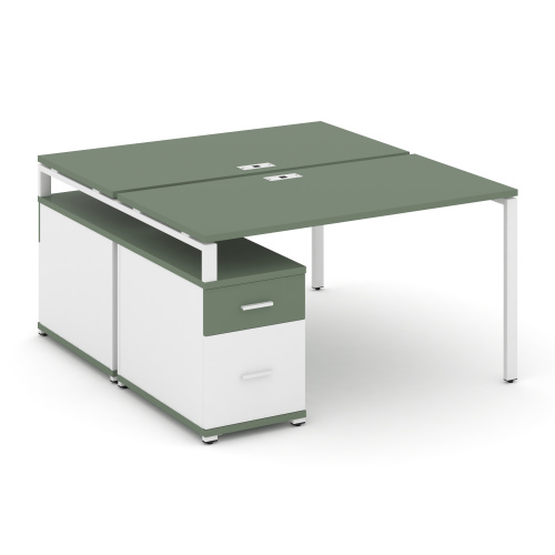 Бенч-система на 2 места с опорной тумбой Concept CN.DRS-306 фото 4