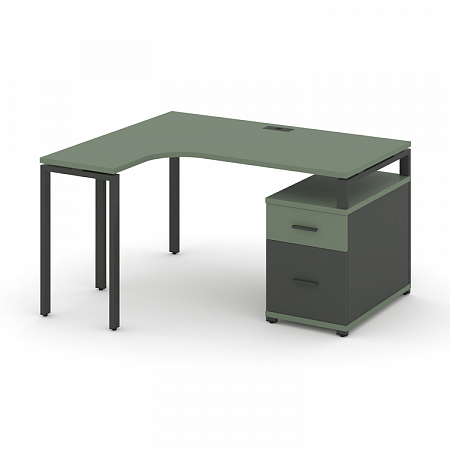 Стол эргономичный с опорной тумбой Concept CN.SA-302(L)