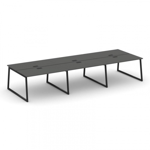 Style Project Рабочая станция 2-х сторон. SN-4T1.DRS-064 Акация Лорка/Металл Антрацит/Заглушка Пласт фото 8