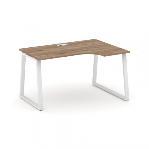 Style Project Стол рабочий эргоном. SN-6T1.SPA-011(R) Акация Лорка/Металл Антрацит/Заглушка Пластик фото 11