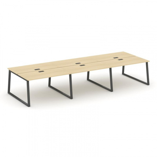 Style Project Рабочая станция 2-х сторон. SN-6T1.DRS-062 Акация Лорка/Металл Антрацит/Заглушка Пласт фото 28