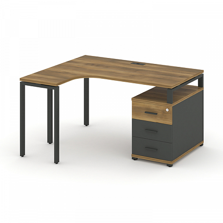 Стол эргономичный с опорной тумбой Concept CN.SA-301(L)