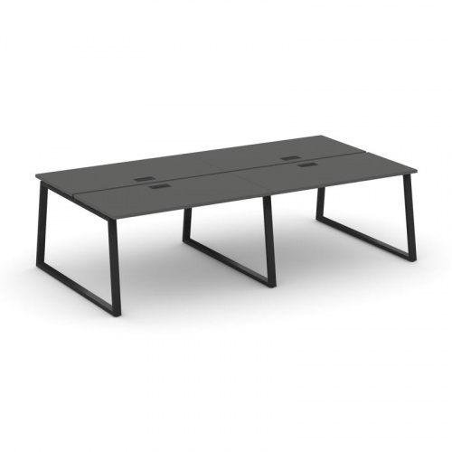 Style Project Рабочая станция 2-х сторон. SN-6T1.DRS-041 Акация Лорка/Металл Антрацит/Заглушка Пласт фото 7