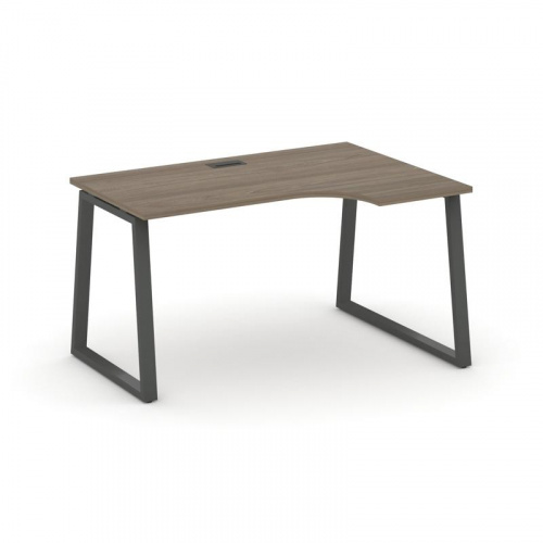 Style Project Стол рабочий эргоном. SN-6T1.SPA-011(R) Акация Лорка/Металл Антрацит/Заглушка Пластик фото 25