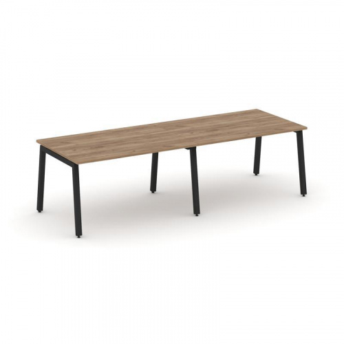 Style Project Стол переговорный SN-5A.SPRG-014.3 Тиквуд Светлый/Металл Антрацит 3160*980*750 фото 7