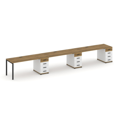 Бенч-система на 3 места с 3 опорными тумбами Concept CN.ORS-443 фото 7