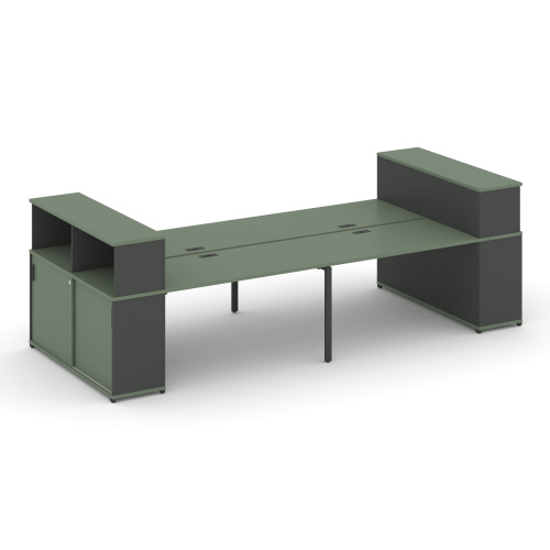 Бенч-система с опорными шкафами-купе Concept CN.DRS-284 фото 2