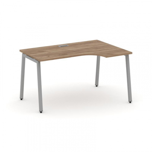 Style Project Стол рабочий эргоном. SN-4A.SPA-002(R) Дуб Табак/Металл Белый 1580*600/980*750 фото 10