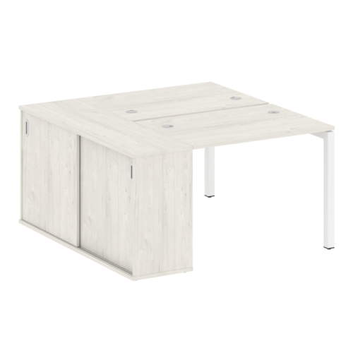 Бенч-система с шкафом-купе на П-обр. м/к Metal System Quattro 50БП.РС-СШК-1.1 фото 4