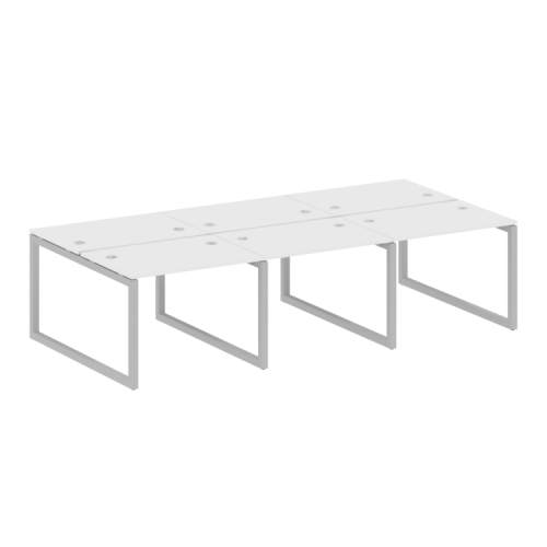 Бенч-система на 6 рабочих мест на О-обр. м/к Metal System Quattro 50БО.СМ-6.1 фото 4