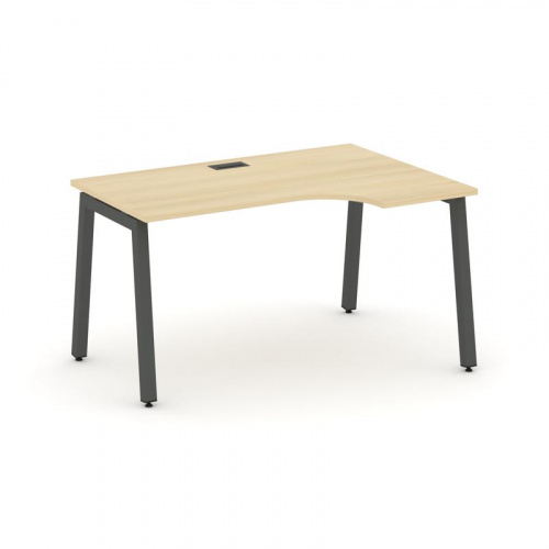 Style Project Стол рабочий эргоном. SN-5A.SPA-002(R) Дуб Табак/Металл Антрацит 1580*600/980*750 фото 23