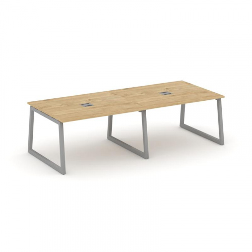 Style Project Стол переговорный SN-5T1.SPRG-043 Акация Лорка/Металл Антрацит/Заглушка Металл Антраци фото 3