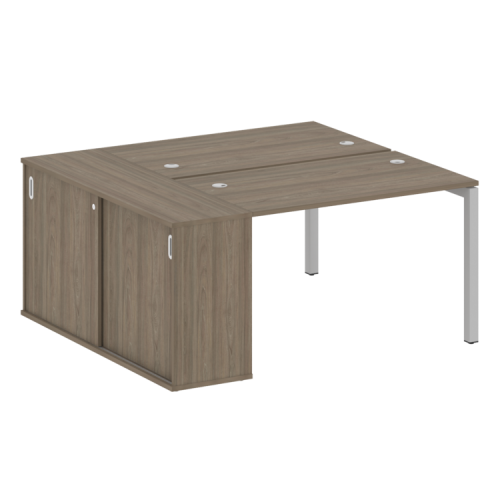 Бенч-система с шкафом-купе на П-обр. м/к Metal System Quattro 50БП.РС-СШК-1.2 фото 2