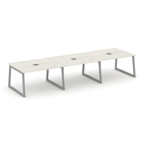 Style Project Стол переговорный SN-5T1.SPRG-052 Акация Лорка/Металл Антрацит/Заглушка Металл Антраци фото 13